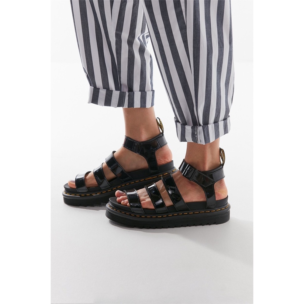 Dr. Martens Blaire Patent Leather Lamper Sandal Gem
